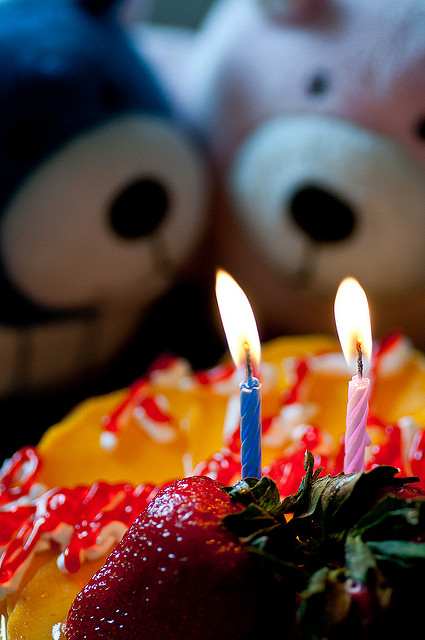 Cake &amp; two candles