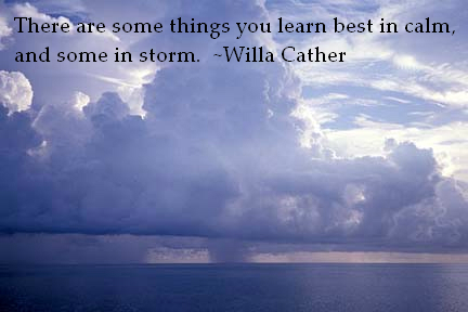 Cather storm quote